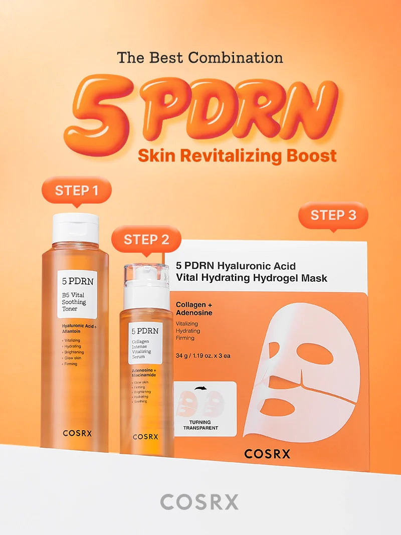 COSRX 5 PDRN Hyaluronic Acid Vital Hydrating Hydrogel Mask
